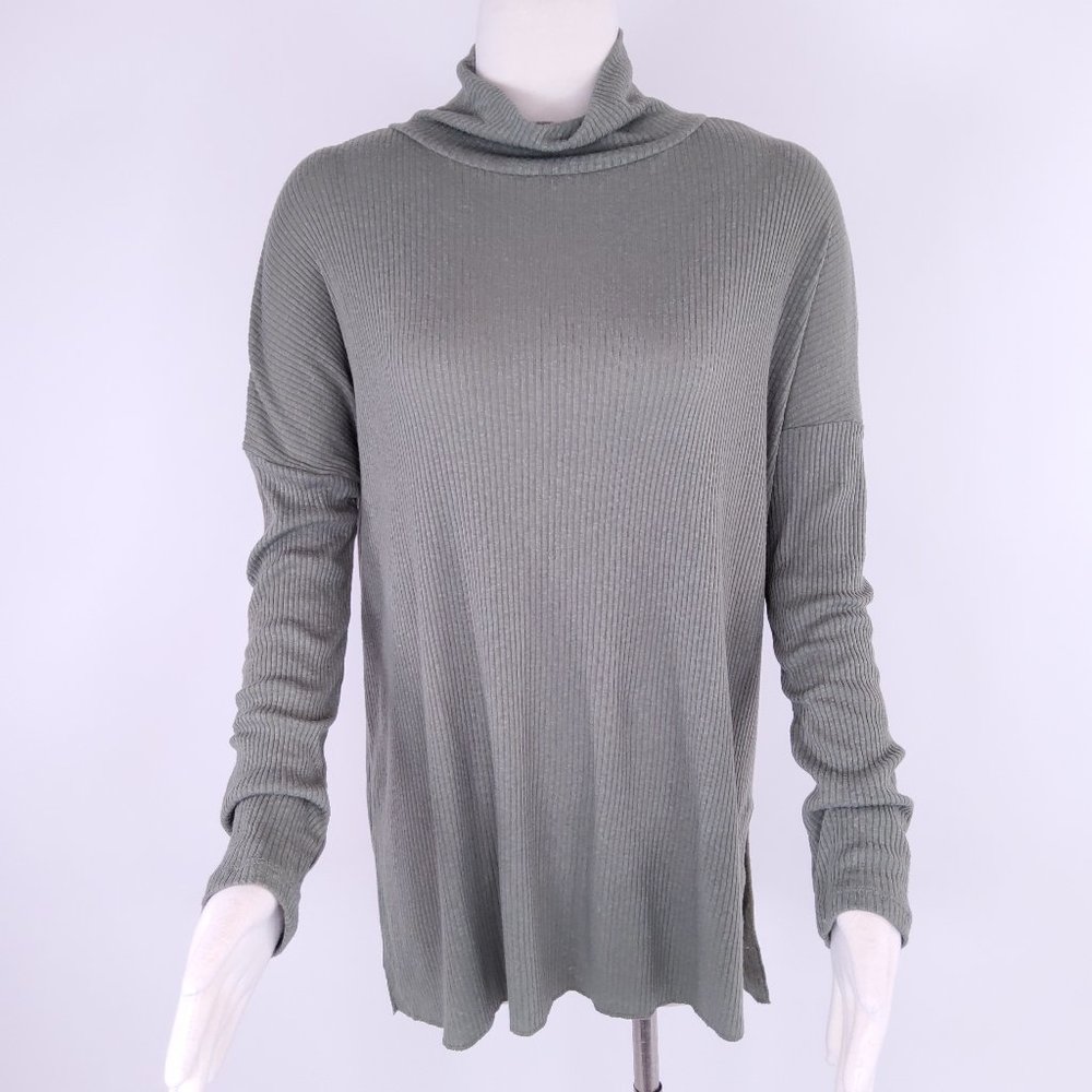 New Abound Long Sleeve Turtleneck Green Lichen Size XXS